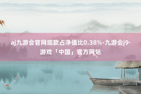 aj九游会官网现款占净值比0.38%-九游会j9·游戏「中国」官方网站